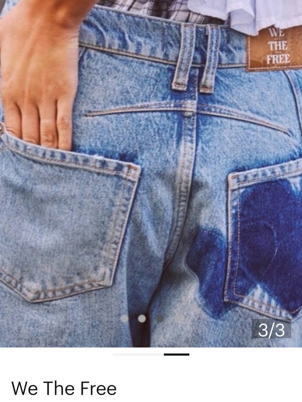 We The Free Lucky You Heart Barrel Jeans *29, nwot.. Gorgeous - Picture 3 of 4